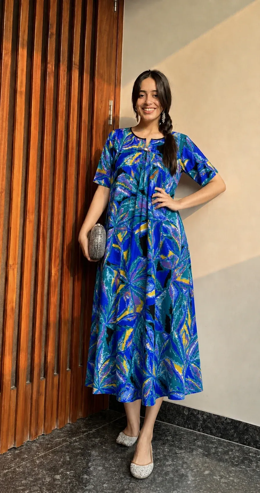 Style 1390 Printed Long Frock
